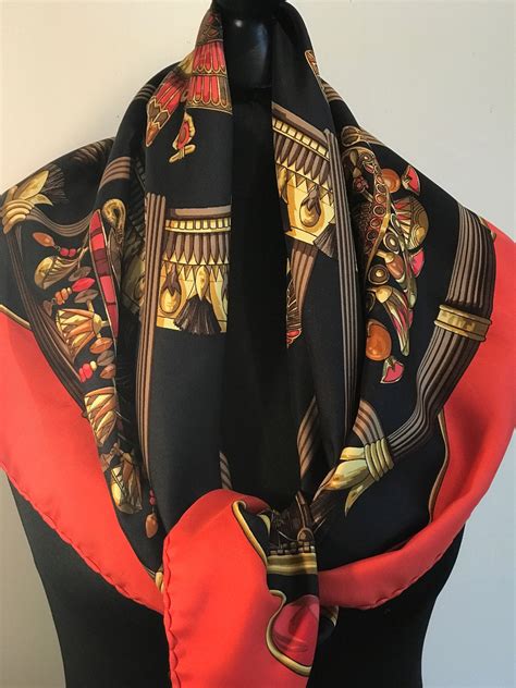 hermes uk scarf rings|Hermes vintagesilk scarves.